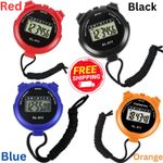 Waterproof Digital Handheld Sports Stopwatch Stop Watch Timer Alarm Counter UK