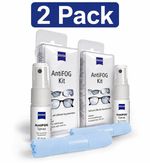 ZEISS AntiFOG Kit Twin Pack 15ml Spray + Cloth De-Misting Treatment For Glasses