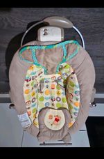 Disney Winnie the Pooh Bouncing Chair Baby Bouncer Seat with Head Support, Grey