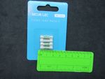 1 AMP small fuses card of 4  ( SECURLEC ) shaver adaptor fuse ( 20mm fuse)