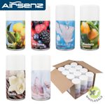 12 x AIR FRESHENER CANS AEROSOL REFILL CAN COMMERCIAL AUTOMATIC DISPENSER 270ML