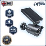 Solar PIR Motion Sensor Security Light CCTV Camera Style Outdoor Wall Lamp IP65