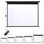 Electric Motorised / Manual Pull-Down Projector Screen 72-120in Home Cinema 4:3