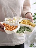 Heart-Shaped Snack Dish –4-Section Serving Platter for Appetizers & Nibbles Tray