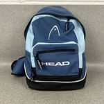 Vintage Head Backpack Blue Sports Bag Tennis Retro Cross Bag Strap