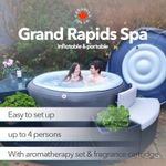 2026 Grand Rapids inflatable spa Includes LED lighting & Aroma Therapy