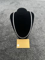 Moissanite Tennis Chain 20-inch 5mm 925 Sterling Silver Pass Tester