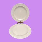 Denby White Dinner Plates x 2, 29cm