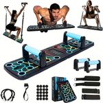Portable Multifunctional Push-Up Board Set with Handles Foldable Fitness Equipme