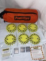 Powerflare PF-200 Soft Pack 6-Pack LED Red CR123 Batteries Included SP60-R-Y