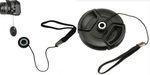 Pack of 2 x Lens Cover Cap Keeper Holder For Any Camera or Lens