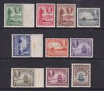 Antigua GV 1932 Tercentenary Set to 5s. MM, MNH, a couple Used. Cat app £225.