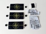 3x Stone Island Badge + Buttons & Thread Yellow Patch Replacement 