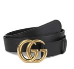 Fashion Leather Belts Jeans Belt Waistband Alloy Buckle Letter Women 3.0/3.8 cm