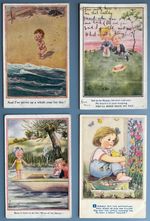 Comic 4 Postcards Artist Signed  # 78