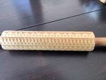 Christmas Wooden Embossed Rolling Pin  Baking Cookies etc with handles
