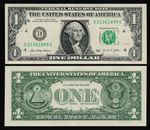 UNITED STATES: P#W549d 1 Dollar 2021  Cleveland D Uncirculated Banknote