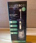 BARBERBOSS QR-7025 Cordless Water Flosser, Waterproof Timer, 5 Settings
