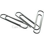 Qty 5 100 500 1000 Quality Plain Paper Clips 22mm 30mm 50mm 75mm Steel Metal