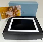 AURA DIGITAL PHOTO FRAME-AURA CARVER GRAVEL/WHITE 10.1"-WiFi DIGITAL PHOTO-GIFT