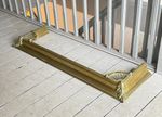 Antique Brass Art Nouveau Fire Fender 125cm x 39.5cm