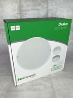 Fern Howard Drake Small 10W LED ROUND Bulkhead IP65 218MM 900Lumen 4000K White