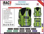 GSW High-Visibility Security Vest - Reflective Strips Durable, and Lightweight