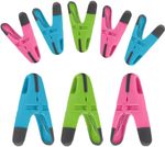 24x Plastic Clothes Pegs Soft Rubber Grip UV Protected Dry Washing Line Clips