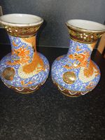 Japanese Dragon Hand Painted Vases