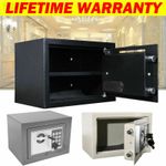 Electronic Digital Safe Box Security Cash Safety Key Lock Fireproof Steel Safes