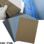 9" x 11" Wet & Dry Sandpaper Grit 800-7000 Waterproof Sanding Sheets Metal Wood