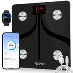 RENPHO Bluetooth Body Fat Scale Digital Smart Bathroom Weight Scales with App