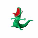 Wobble Lizard Figurine Meme Design Spring Lizard Toy Small Size for Office