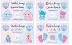 Personalised Gender Reveal Scratch Cards - Pk of 12