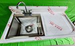 Commercial Kitchen Single Bowl Sink, RightHand Drainer 1.2m, Free Delivery