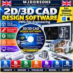 2D 3D CAD Software DVD LibreCAD BRL-CAD Engineering Design Windows Mac