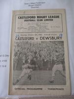 1963-64 Castleford v Dewsbury Rugby League Eastern Championship 5.10.1963