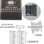 For Gigabyte /ASUS Platform TPM 2.0 Module TPM GA 20-1Pin Security Module win11