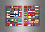 Sticker Sheet European Flag Country Organization Stamp
