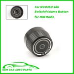For VW RCD360 RCD440 RCD410 280 280C MIB Car Radio Knob Button Turn Knob Left