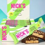 Keto Protein Bar Nicks Hazelnut Chocolate Low Carb Snack 12 x 50 g SHORT DATE