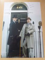 David Burke Hand Signed 10x7 Colour Photograph Sherlock Holmes Jeremy Brett #9