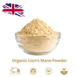Organic Lions Mane Mushroom Powder -  Brain & Memory, Vegan, Super foods