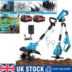 Garden Gear Cordless Electric Tiller Cultivator Rotavator Soil Powerful 2Battery