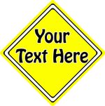 Create Your Own Car Sign ~ Personalised Any Colour / Any Text ~ It's That Easy!!
