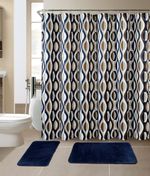 Luxury Home 15 Piece Super Soft Memory Foam Non-Slip Bathroom Rug Set Includes B