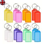Click Tags Key Tags 8 Colours Plastic Id Name Label Pack of 10 20 50 100 200 300