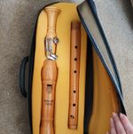 Dolmetsch Europa Bass Recorder Key of F Wooden Keyed 3-Piece w/ Case