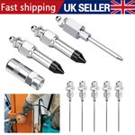 9PCS Grease Gun Needle Tip Kit Auto Bearing Needle Nozzle Fitting Injector Tool-