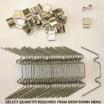 Greenhouse Glazing Glass Clips W + Z or Mixed Pack Spring Wire Glass Fixing Clip